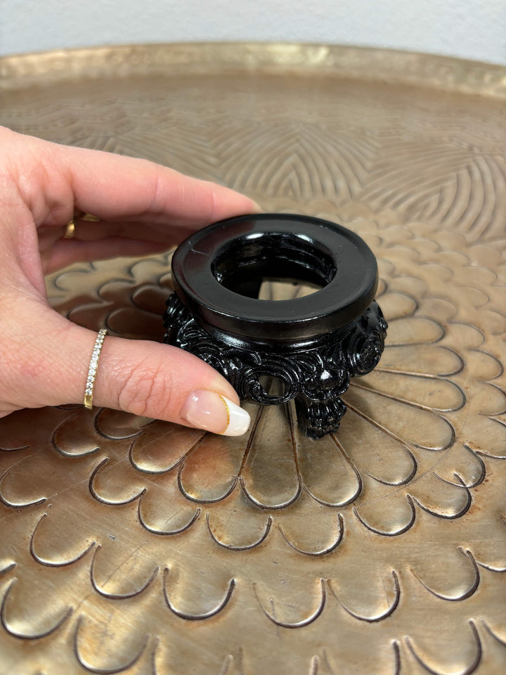 Bolhouder design op pootjes groot met hand