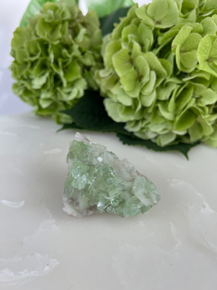 Groene Apofyliet met stilbiet 8 cm