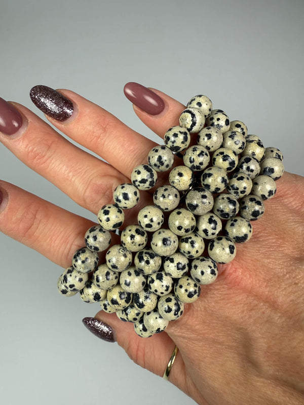 Armband dalmatiër jaspis - 8 mm