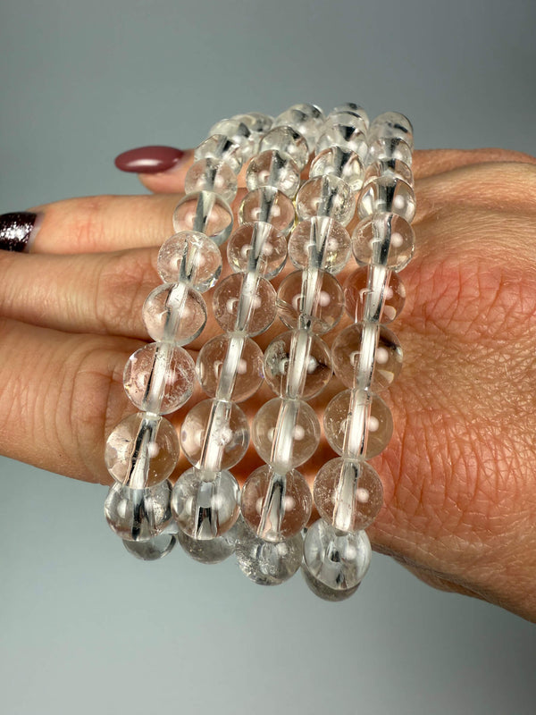 Armband bergkristal - 8 mm